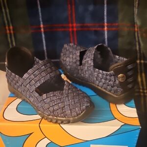 Kids' Blue Woven Shoes